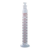 アズワン 有栓メスシリンダー100mL ASONE JCSS校正証明書付 1-8563-06-24 1個（直送品）