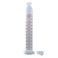 アズワン 有栓メスシリンダー200mL ASONE JCSS校正証明書付 1-8563-07-24 1個（直送品）