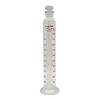 アズワン 有栓メスシリンダー1000mL ASONE JCSS校正証明書付 1-8563-11-24 1個（直送品）