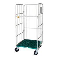 アズワン 軽快カゴ台車(静音タイプ)842×645×1700mm 4-6517-01 1個（直送品）