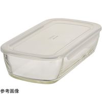 HARIO 耐熱ガラス製保存容器 角1400 KSTL-140-TW 1個 60-0414-49（直送品）
