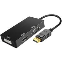 Trimate DP to DVI / HDMI VGA 映像変換アダプタ TR-DDHV 1個 67-4918-21（直送品）