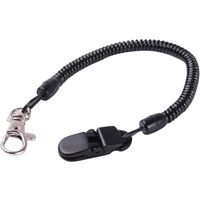 Trimate ストラップ カールコード&クリップ搭載 TR-STP014-BK 1個 67-4921-03（直送品）