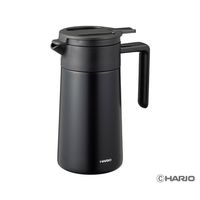 HARIO セラミックコーティング 真空二重保温ポット 600mL ブラック CHP-600-B 1個 68-5182-09（直送品）