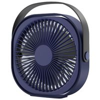 Trimate USB充電式デスクファン 卓上扇風機 ネイビー AFF-DSF001-NV 1個 68-5769-98（直送品）