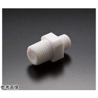 フロンケミカル PTFE異径ニップル R1/4×R1/8 NR0087-001 1個 60-0109-58（直送品）