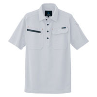アイトス 半袖ポロシャツ シルバーグレー SS 10609-003-SS 10609 1枚（直送品）