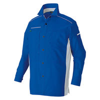 アイトス 長袖シャツ ブルー M 3535-006-M 3535 1着（直送品）