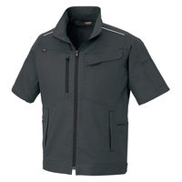 アイトス 半袖ブルゾン チャコール SS 3332-014-SS 3332 1着（直送品）