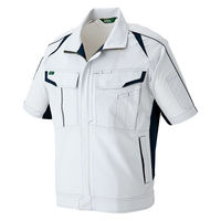 アイトス 半袖ブルゾン シルバーグレー SS 1932-003-SS 1932 1着（直送品）