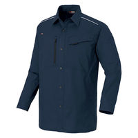 アイトス 長袖シャツ ネイビー M 3335-008-M 3335 1枚（直送品）