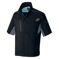 アイトス 半袖ブルゾン ブラック 6L 2532-010-6L 2532 1着（直送品）