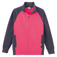 アイトス ニットジャケット ピンク/チャコール 5L 2877-160-5L 2877 1着（直送品）