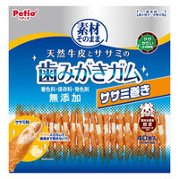ペティオ 素材そのまま 天然牛皮とササミの歯みがきガム ササミ巻き 超小型犬～中型犬用 40本入（20本×2袋）1袋 犬用 おやつ