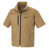 アイトス 半袖ブルゾン カーキ 3L 3332-025-3L 3332 1着（直送品）