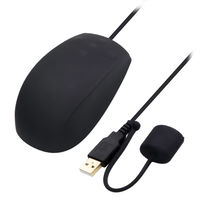 スリーアール 防水耐油式 有線マウス ブラック 3R-WOMS01BK 1個