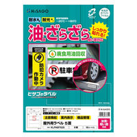 ヒサゴ 屋外用ラベル 油面・粗い面対応A4 5面 KLPAB702S 1袋(10シート入)