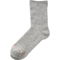 ケアファッション のびのびソックス 2足組 柄 グレー 22~24cm W018006401 1S(2足)（直送品）