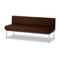 【軒先渡し】SANKEI CL85N-88N ロビーチェア 長椅子 背付き 幅1500mm ブラウン CL87N-MX 1台（直送品）