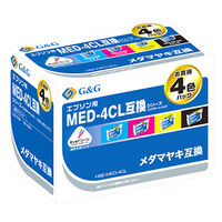 G&G エプソン用 互換インク 4色パック（MEDー4CL互換） HBEーMEDー4CL 1個