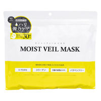 モイストヴェールマスク（イエロー） 1個（30枚入）ジャパンギャルズ　フェイスシート　大容量