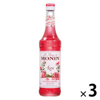 業務用 割り材 モナン ローズ・シロップ 700ml 3本 MONIN 割材 ドリンクベース フレーバーシロップ