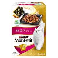 モンプチ ドライ ボックス 厳選 えびだし入り 190g（19g×10袋）1箱 ネスレ日本 キャットフード