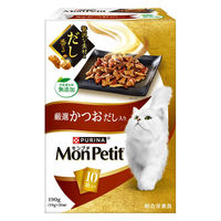 モンプチ ドライ ボックス 厳選 かつおだし入り 190g（19g×10袋）1箱 ネスレ日本 キャットフード