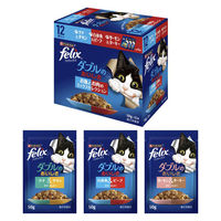 フィリックス ダブルのおいしさ お魚とお肉のミックスセレクション（50g×12袋）1箱 ネスレ日本 キャットフード ウェット パウチ