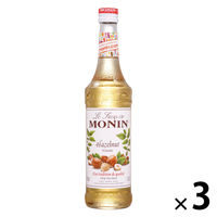 業務用 割り材 モナン ヘーゼルナッツ・シロップ 700ml 3本 MONIN 割材 ドリンクベース フレーバーシロップ