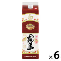 白霧島 20度 1.8L パック 1セット（1本×6） 芋焼酎 霧島酒造