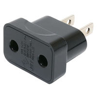 ナカバヤシ 日本国内用電源変換プラグ SEタイプ MBA-KSE 1個