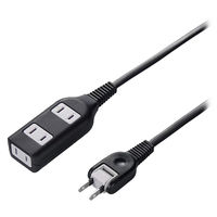 ヤザワコーポレーション 裏面フックマグネット付タップ3個口3m黒 H4HJS303BK 1個