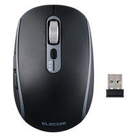 エレコム ワイヤレスマウス 静音 Bluetooth 無線(USB)両対応 8ボタン 黒 M-PN10MBMSABK 1個