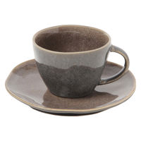 窯変カップ&ソーサー グレー LAKOLE/ラコレ