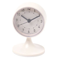 時計　ラウンドスタンドクロック アイボリー LAKOLE/ラコレ