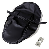 ALBA クラブマン250 2型/3型(MC10/J型) タンデムベルト金具付き 黒 張替 HCH1127-C90S20-PARTS 1枚（直送品）