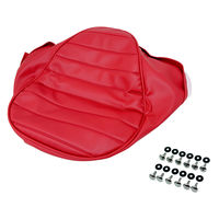 ALBA モンキー12V インジェクション 鋲付きックロール【赤】(張替) HCH1200-C680P680-TAC45-PARTS 1枚（直送品）