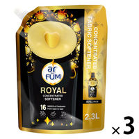 arFUM アフューム 柔軟剤 ロイヤル イチジクとシダーウッドの香り 詰め替え 2300mL 1セット（1個×3） 王子製薬