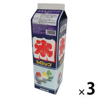 業務用 シロップ スミダ飲料 スミダ かき氷 グレープ 1.8L 1800ml 紙パック 3本