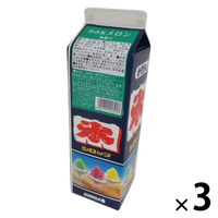 業務用 シロップ スミダ飲料 スミダ かき氷 メロン 1L 1000ml 紙パック 3本