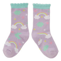 スケ-タ- 靴下 キッズ 男の子 女の子 リトルユニコ-ン 空 14~16cm 子供用靴下 かわいい 484231 1個（直送品）