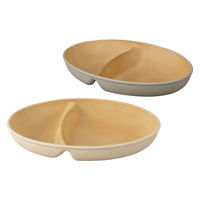 カノ- ランチプレ-ト earth color 抗菌 小判 ランチ 2枚入 484717 1個（直送品）