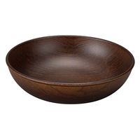 カノ- プレ-ト Woody ラウンドプレ-ト S モカブラウン 485094 1個（直送品）