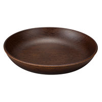 カノ- プレ-ト Woody ラウンドプレ-ト M モカブラウン 485096 1個（直送品）