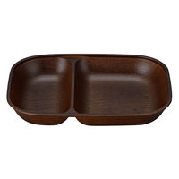 カノ- ランチプレ-ト Woody 抗菌 すくえるスクエアプレ-ト モカブラウン 485130 1個（直送品）