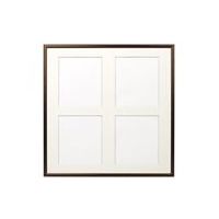 ケンコー・トキナー アルミ額縁 NEWパチット ミニ色紙 4窓 ダークゴールド NAPT-M4-DB 1個 60-3182-23（直送品）