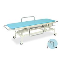 アズワン 手動ストレッチャー100 幅60×長さ200(座シート180)×高さ48~86cm イエロー 63-5616-95 1個（直送品）