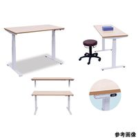 アズワン 電動昇降採血台 ブラウン 68-1071-96 1個（直送品）