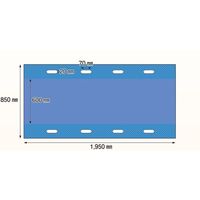 ファーストレイト ディスポ不織布担架 1ケース(5枚×10中袋入) FR-6999 1ケース(50枚) 68-9398-12（直送品）